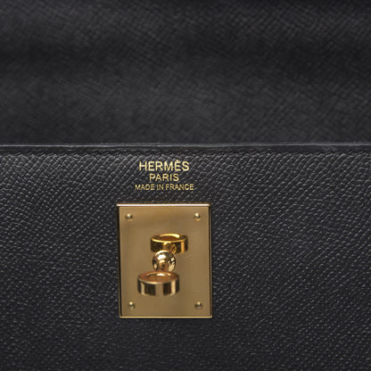 Hermes Epsom Kelly Sellier 32 Black 9 of 14
