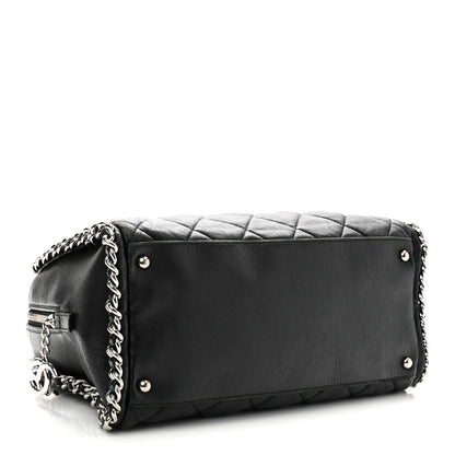 Chanel Calfskin Chain Around Bowler Black 4 of 10