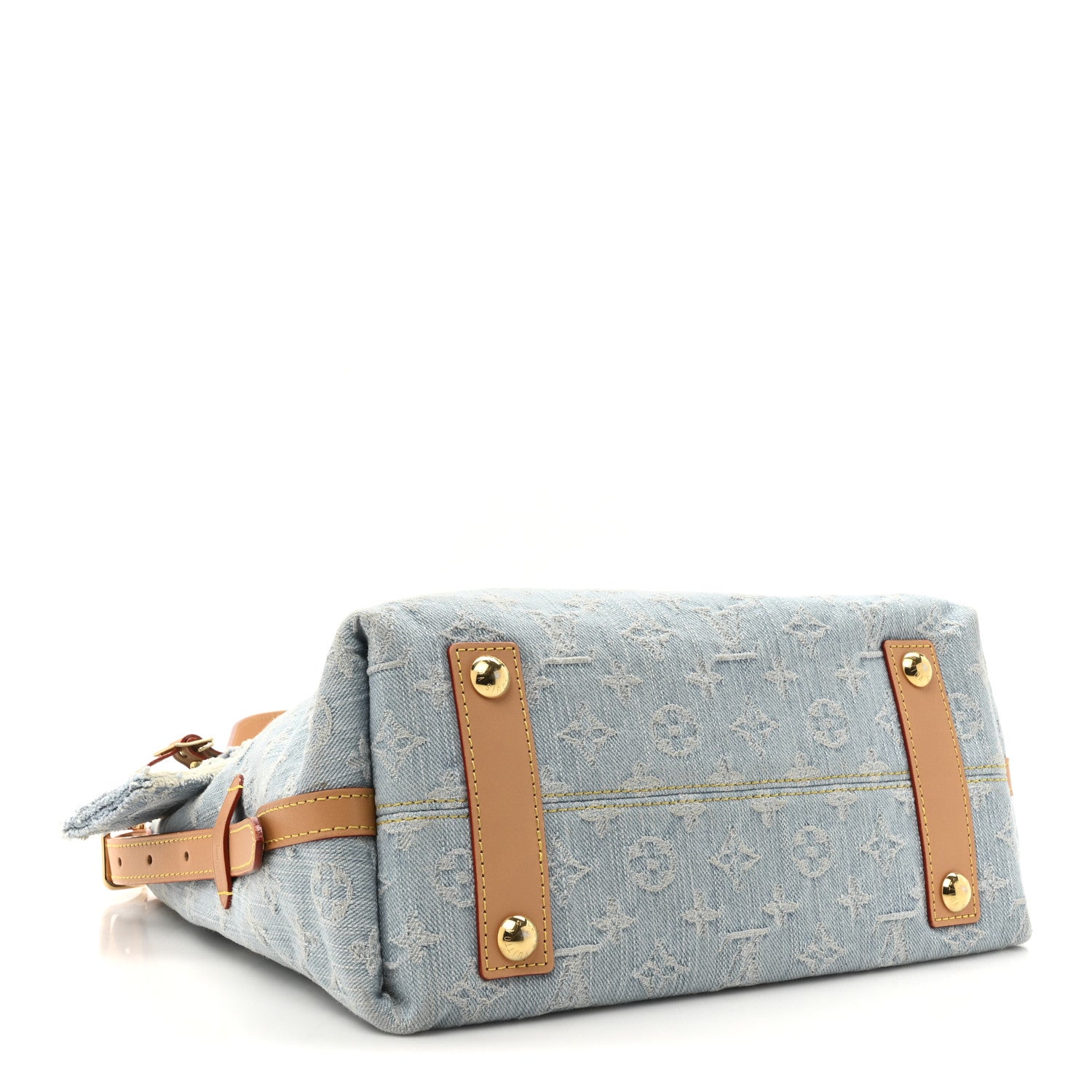Louis Vuitton Monogram Denim CarryAll PM Sky Blue 4 of 10
