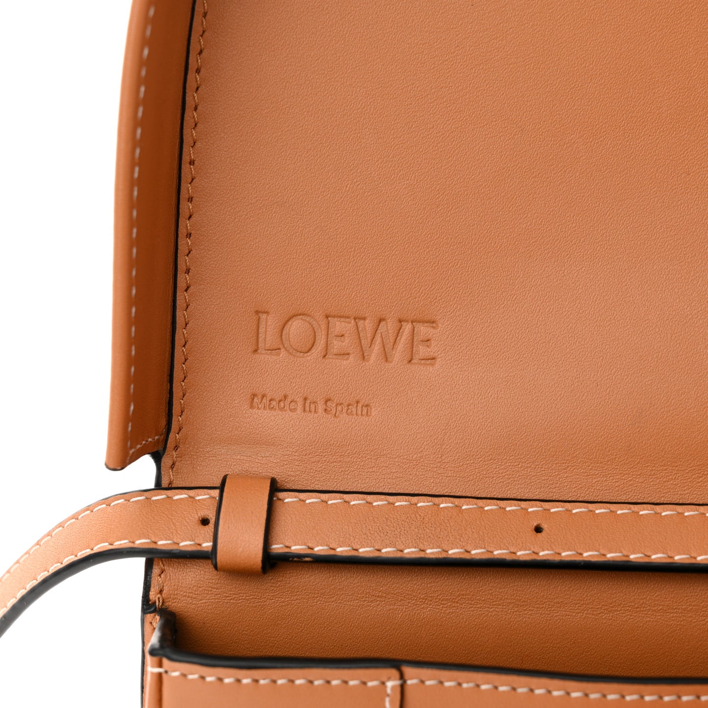 Soft Calfskin Heel Saddle Bag Tan