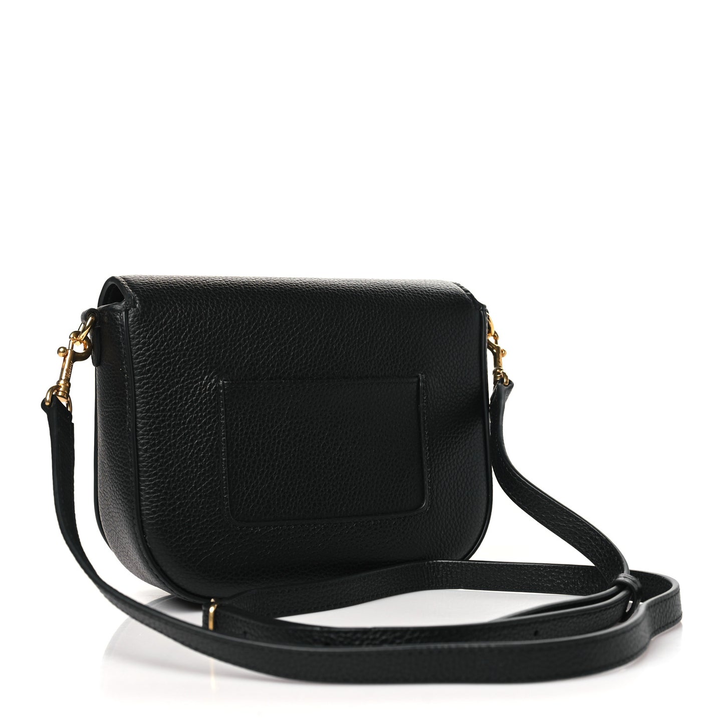 Small Classic Grain Calfskin Small Darley Satchel Black