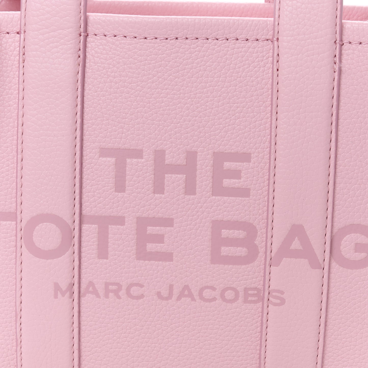 Grained Calfskin Small The Tote Bag Ribbon Pink