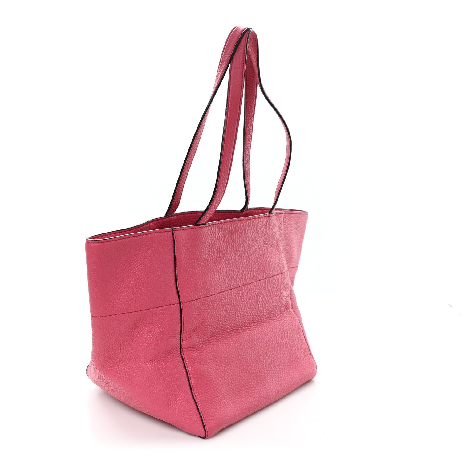 Prada Vitello Daino Shopping Tote Peonia 3 of 11