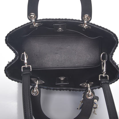 Christian Dior Metallic Tweed Mini Diorissimo Blue 5 of 7
