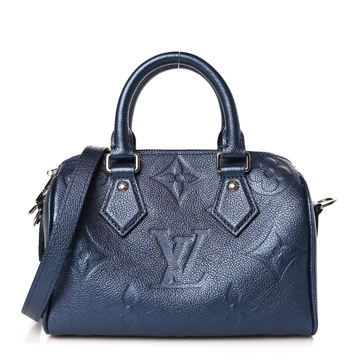 Louis Vuitton Empreinte Monogram Giant Speedy Bandouliere 20 Navy Nacre 1 of 8