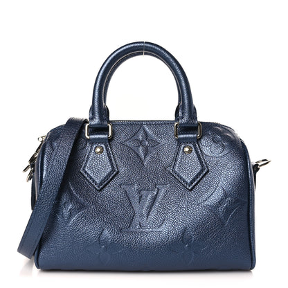 Louis Vuitton Empreinte Monogram Giant Speedy Bandouliere 20 Navy Nacre 1 of 8