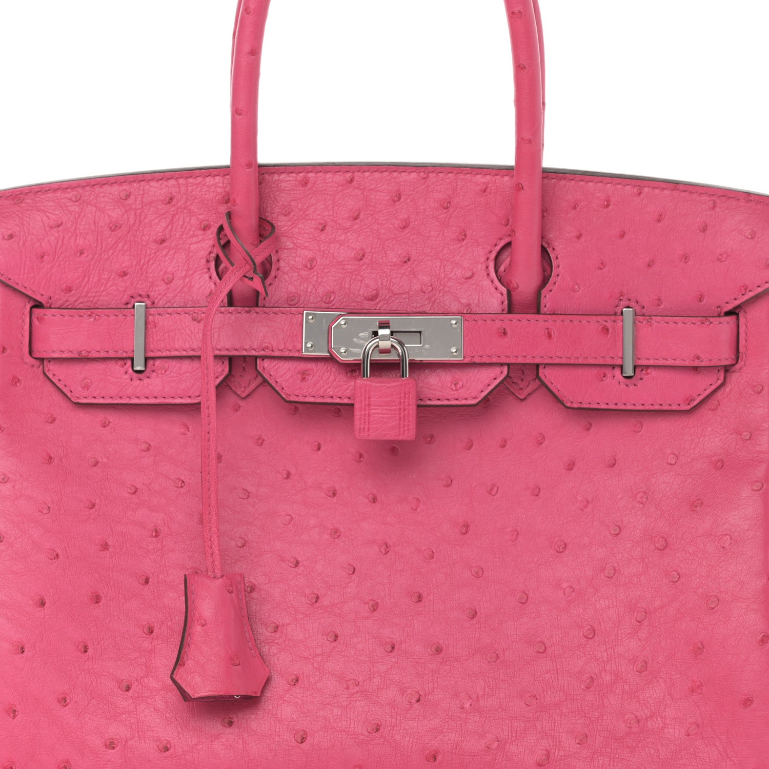 Hermes Ostrich Birkin 30 Rose Tyrien 8 of 12