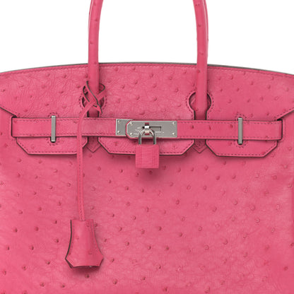 Hermes Ostrich Birkin 30 Rose Tyrien 8 of 12