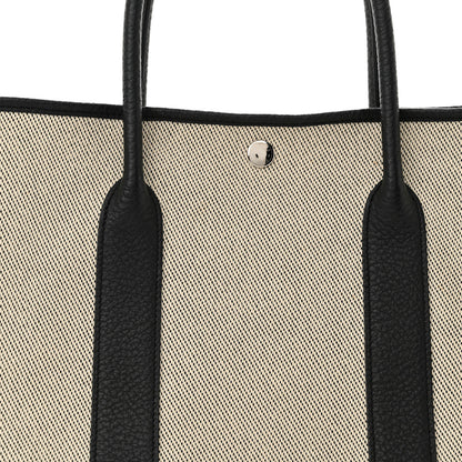 Hermes Toile Negonda Garden Party 36 MM Tote Black Ecru 7 of 11