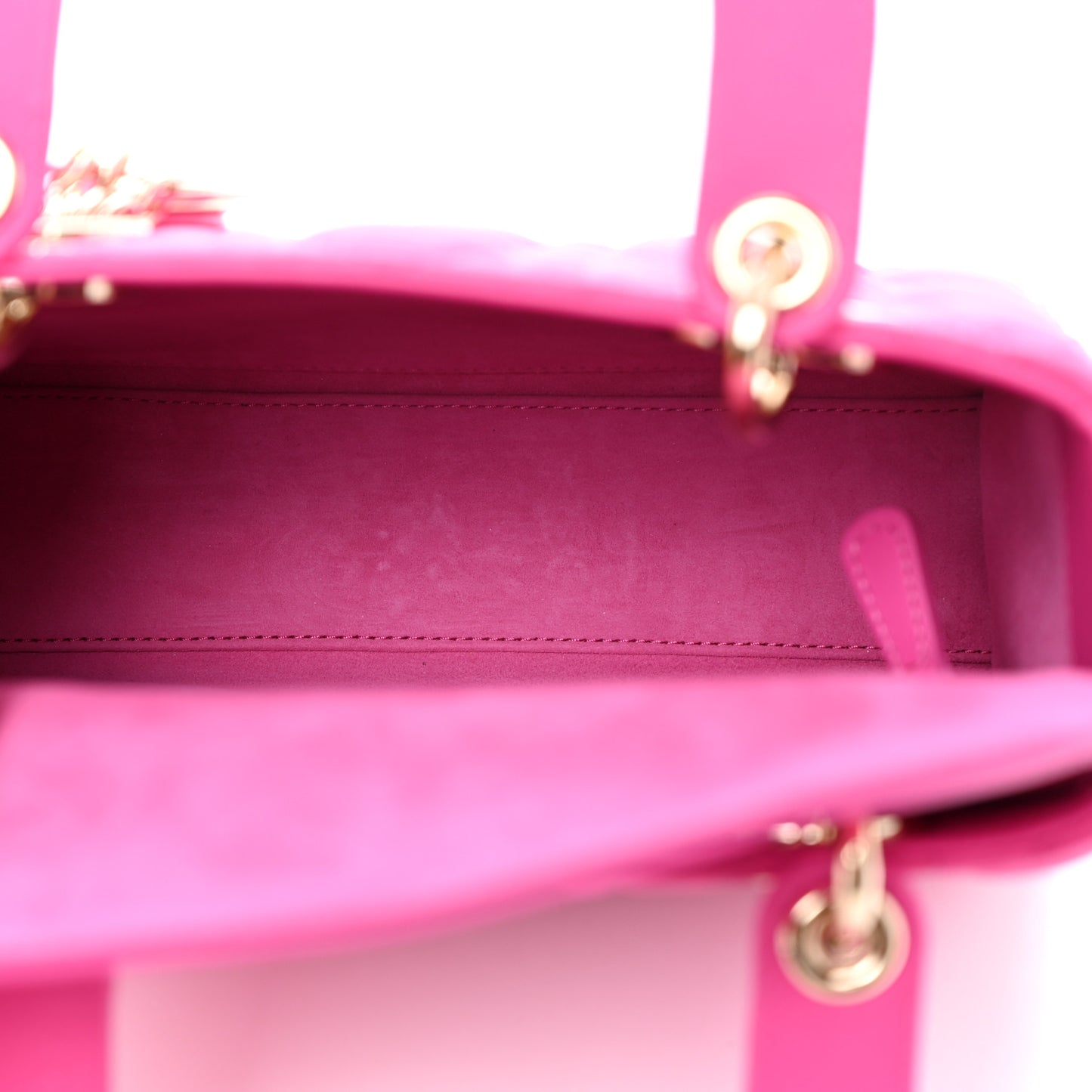 Lambskin Cannage Small My ABCDior Lady Dior Magenta