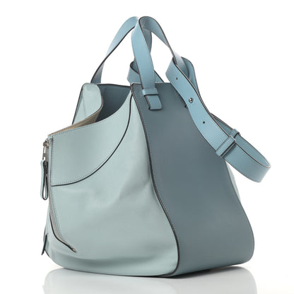 Loewe Calfskin Large Hammock Shoulder Bag Aqua Light Blue Stone 3 of 14