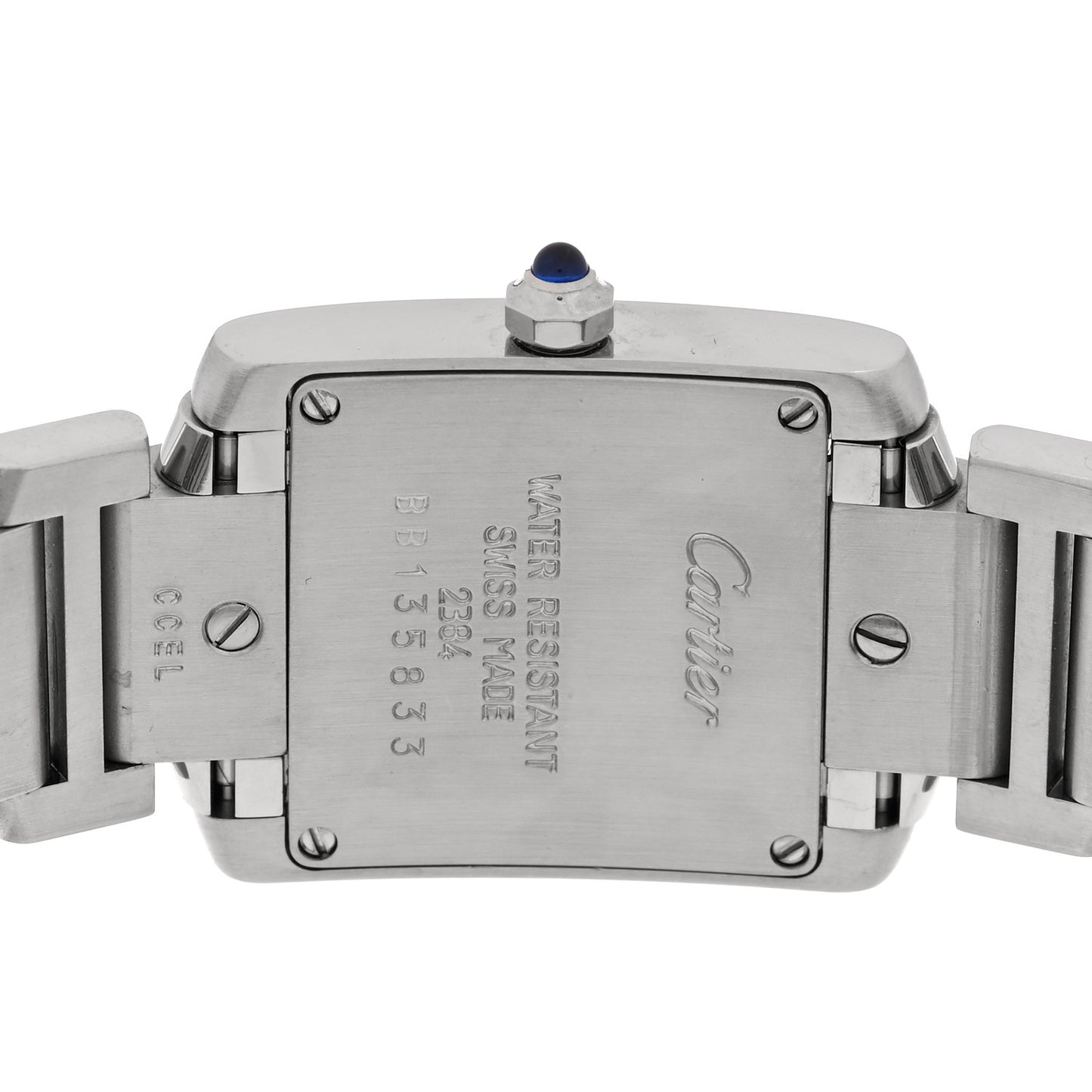 Stainless Steel 20mm Tank Francaise Quartz Watch
