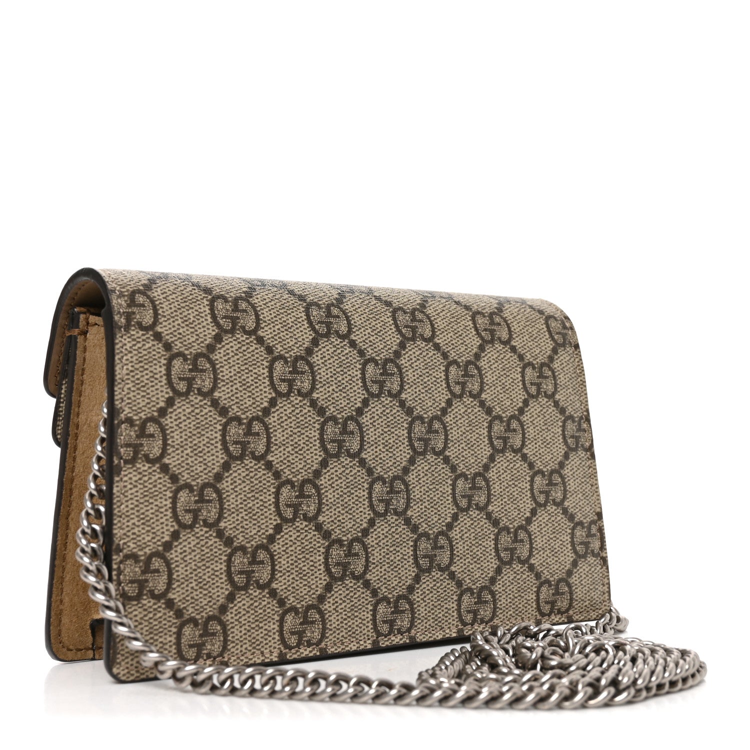 Gucci GG Supreme Monogram Super Mini Dionysus Shoulder Bag Taupe 3 of 9