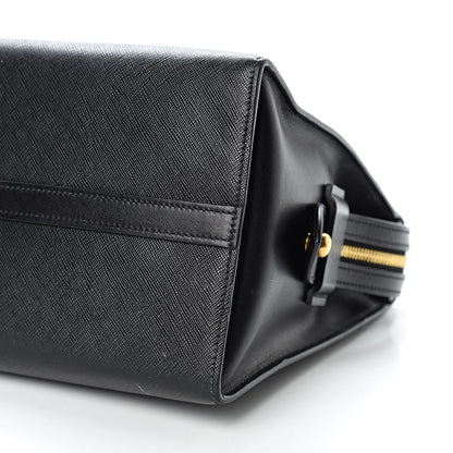 Prada Saffiano City Calfskin Medium Esplanade Tote Black 9 of 18