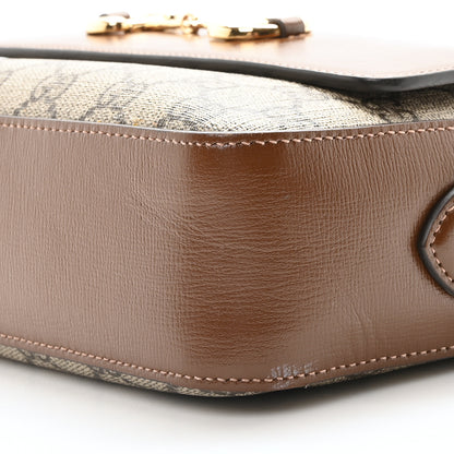 Gucci GG Supreme Monogram Small Horsebit 1955 Shoulder Bag Beige Brown Sugar 10 of 10