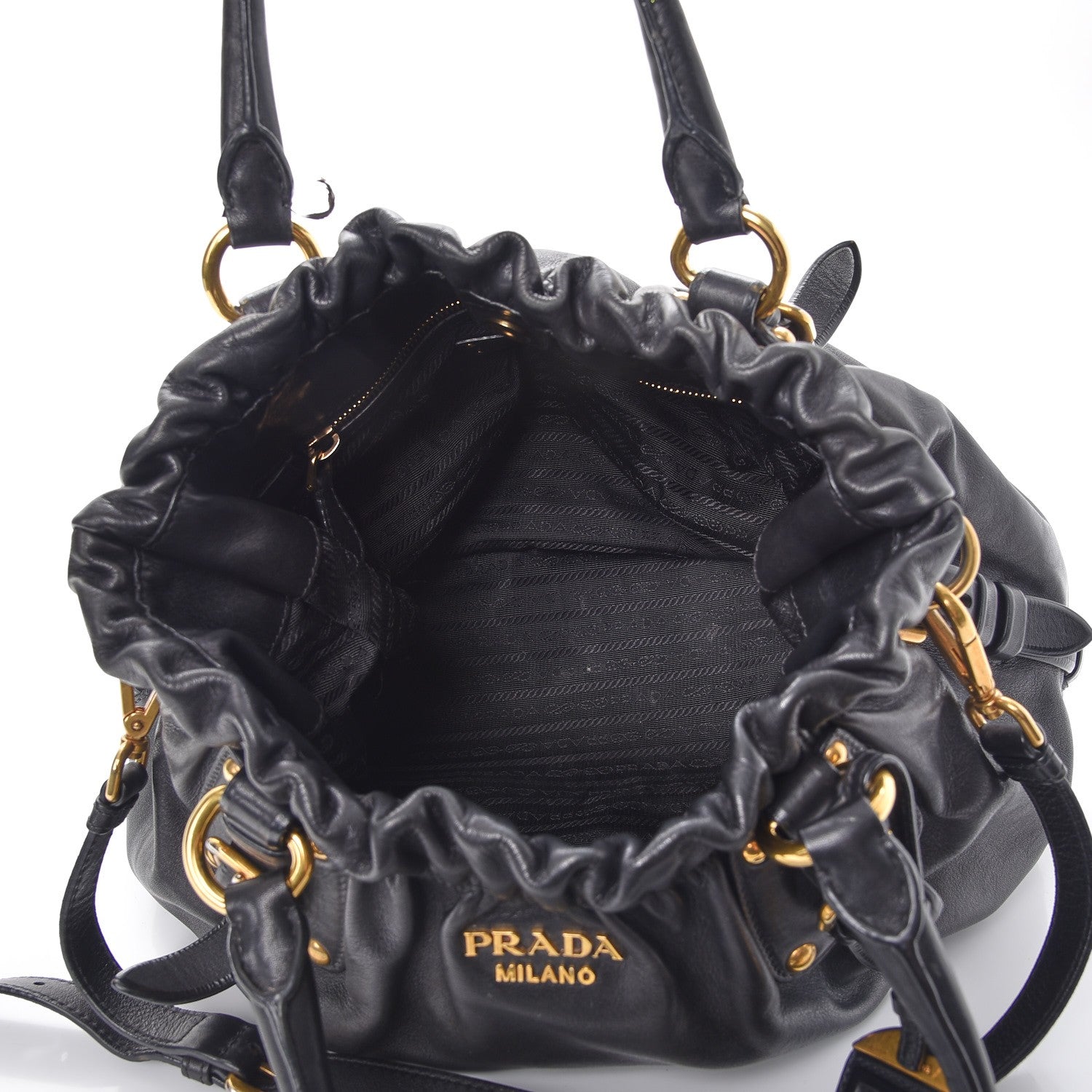 Prada Soft Calf Tote Nero Black 5 of 12