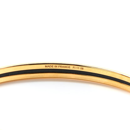 Hermes Enamel Printed Extra Narrow Bracelet 65 Rose 4 of 5