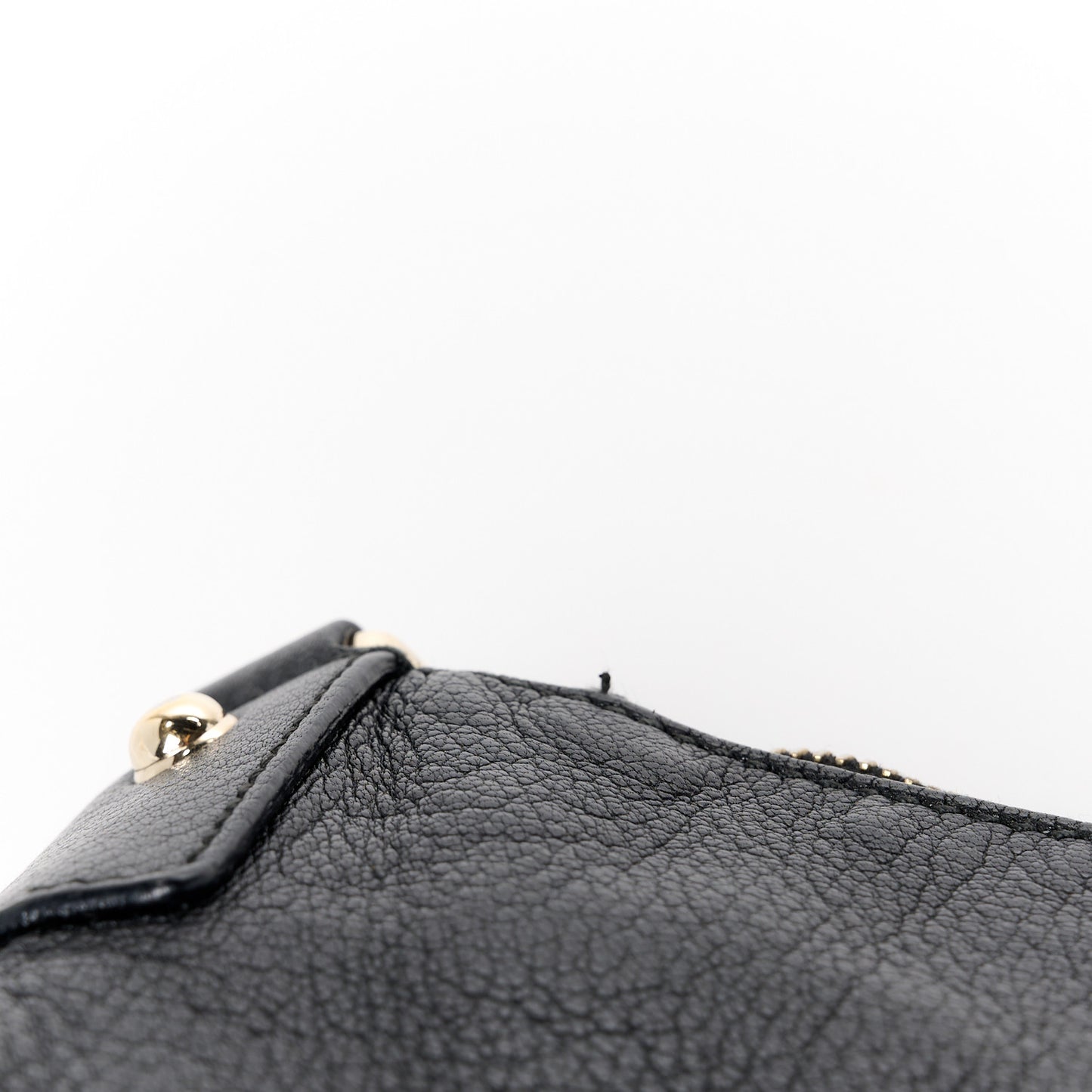 Calfskin Enamel Small Blondie Hobo Black