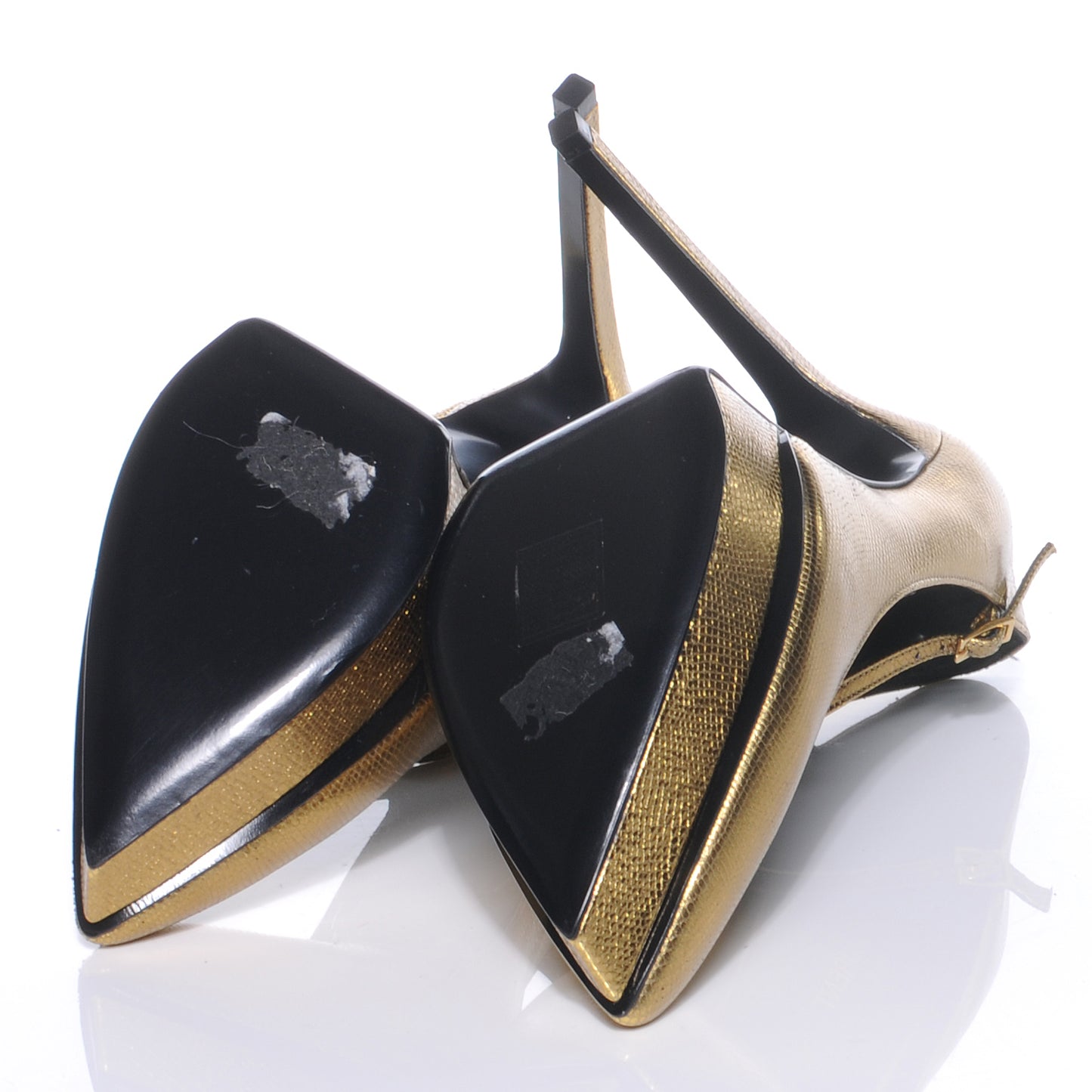 Metallic Janis Mary Jane Pumps Heels 39 Gold Vermeil