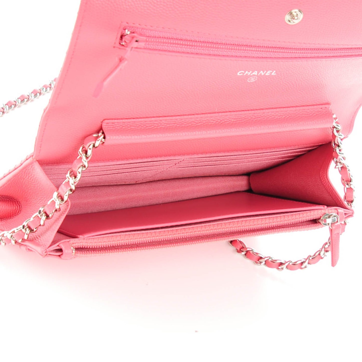 Caviar Chevron Wallet On Chain WOC Pink