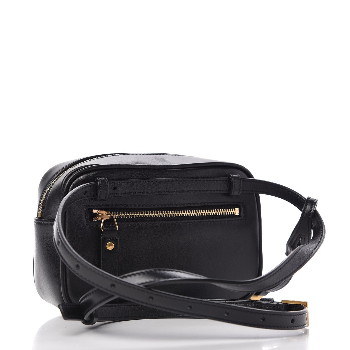 Calfskin Matelasse Monogram Lou Belt Bag Black