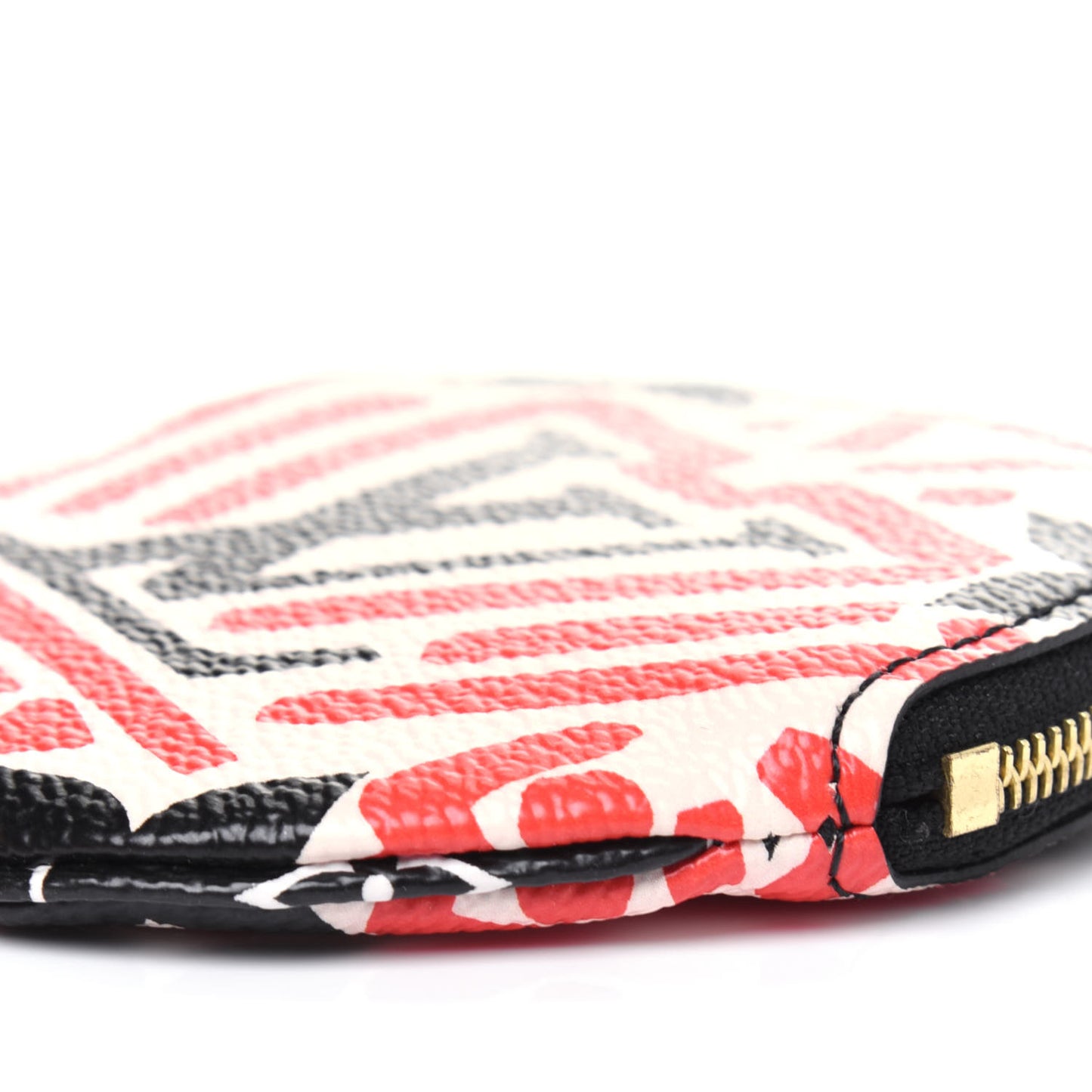 Monogram Giant Crafty Round Coin Purse Creme Rouge
