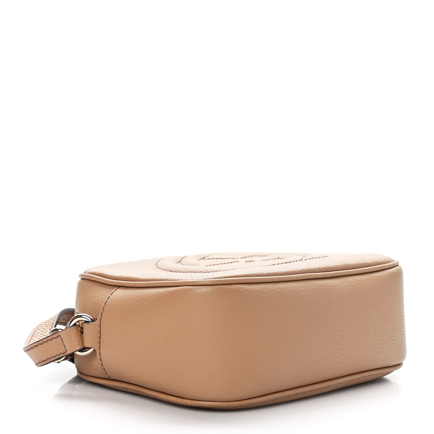 Pebbled Calfskin Small Soho Disco Bag Camelia