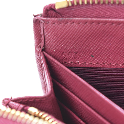 Prada Saffiano Metal Zip Around Wallet Ametista 8 of 15