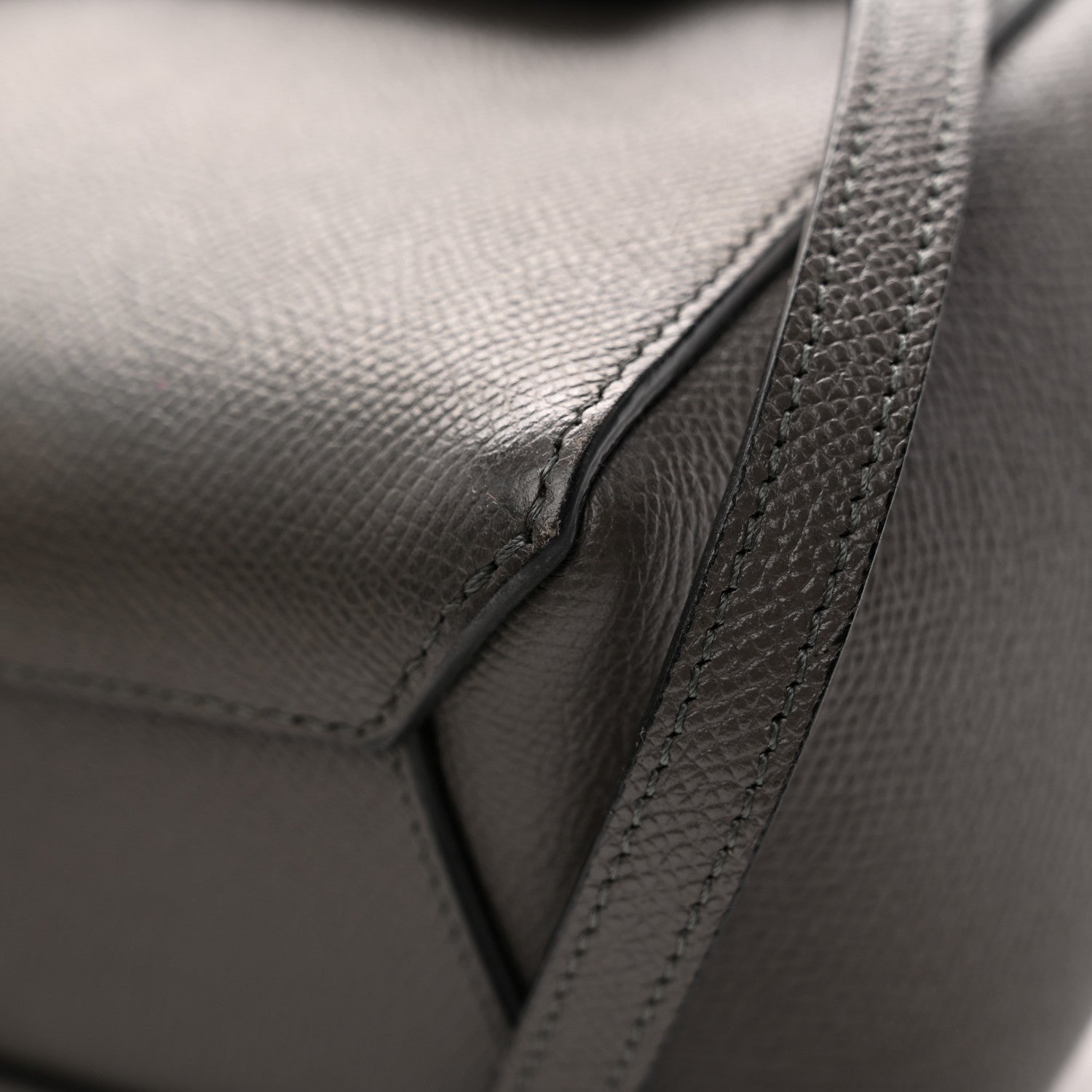 Celine Grained Calfskin Nano Belt Bag Grey 11 of 12