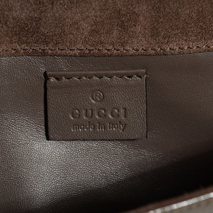 Gucci Patent Microguccissima Small Broadway Clutch Grey Field 6 of 8