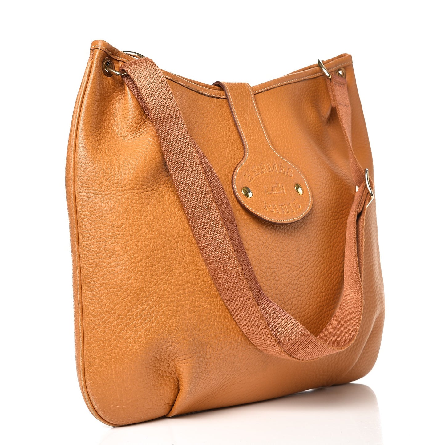 Taurillon Clemence Mini Rodeo Shoulder Bag Moutarde