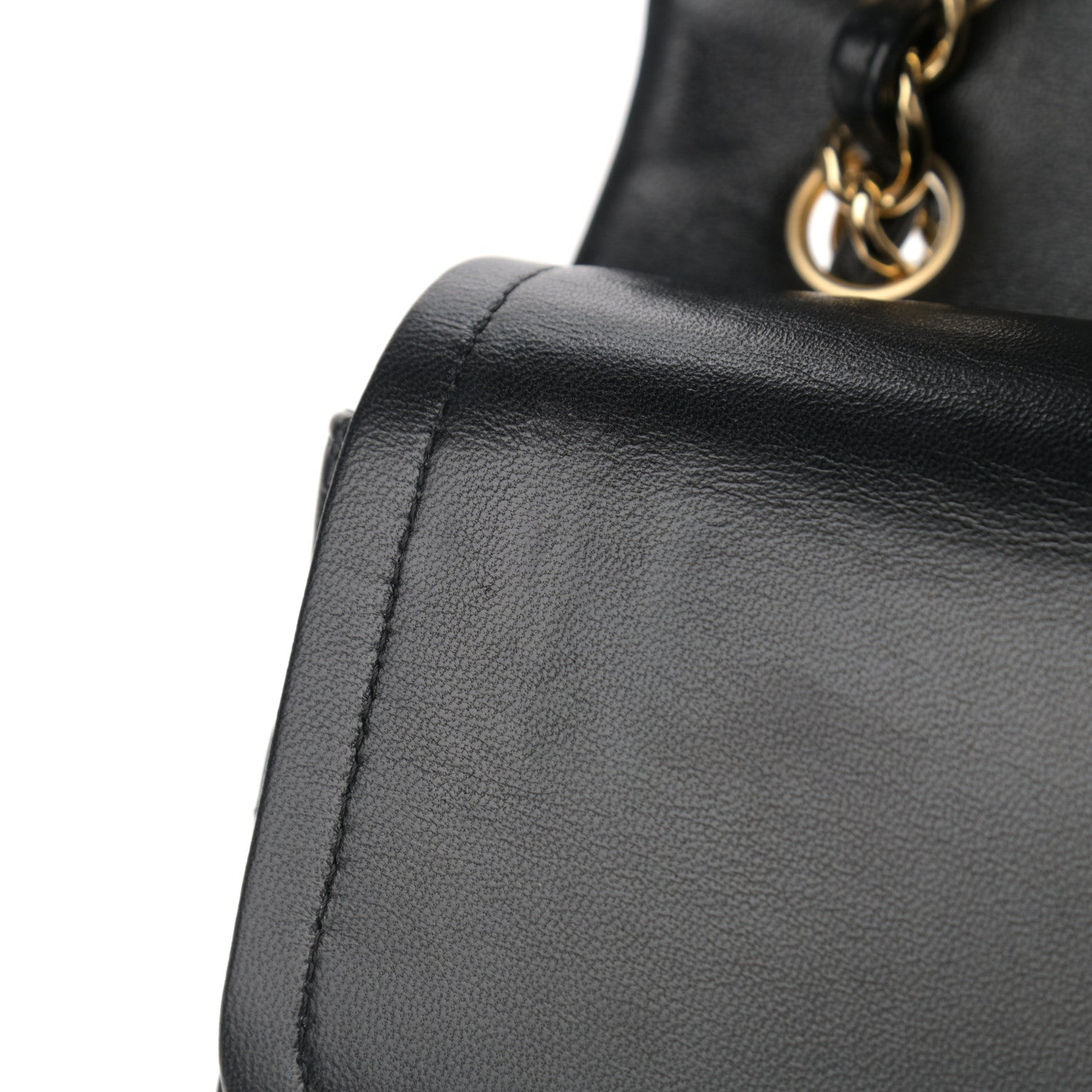 Chanel Lambskin Quilted Jumbo Double Flap Black 12 of 14