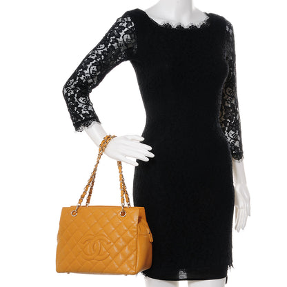 Chanel Caviar Quilted Petit Timeless Shopping Tote PTT Ochre 2 of 7