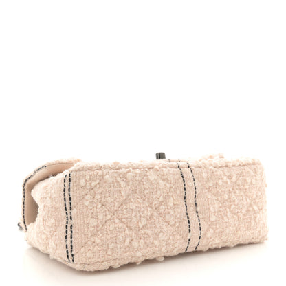 Chanel Tweed Quilted Mini Rectangular Flap Light Pink Black 4 of 12