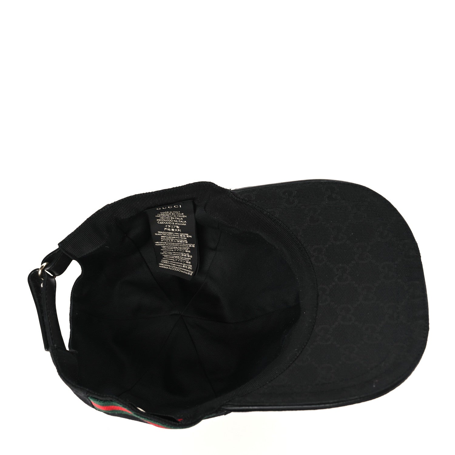 Gucci Monogram Web Baseball Hat XXL Black 6 of 8