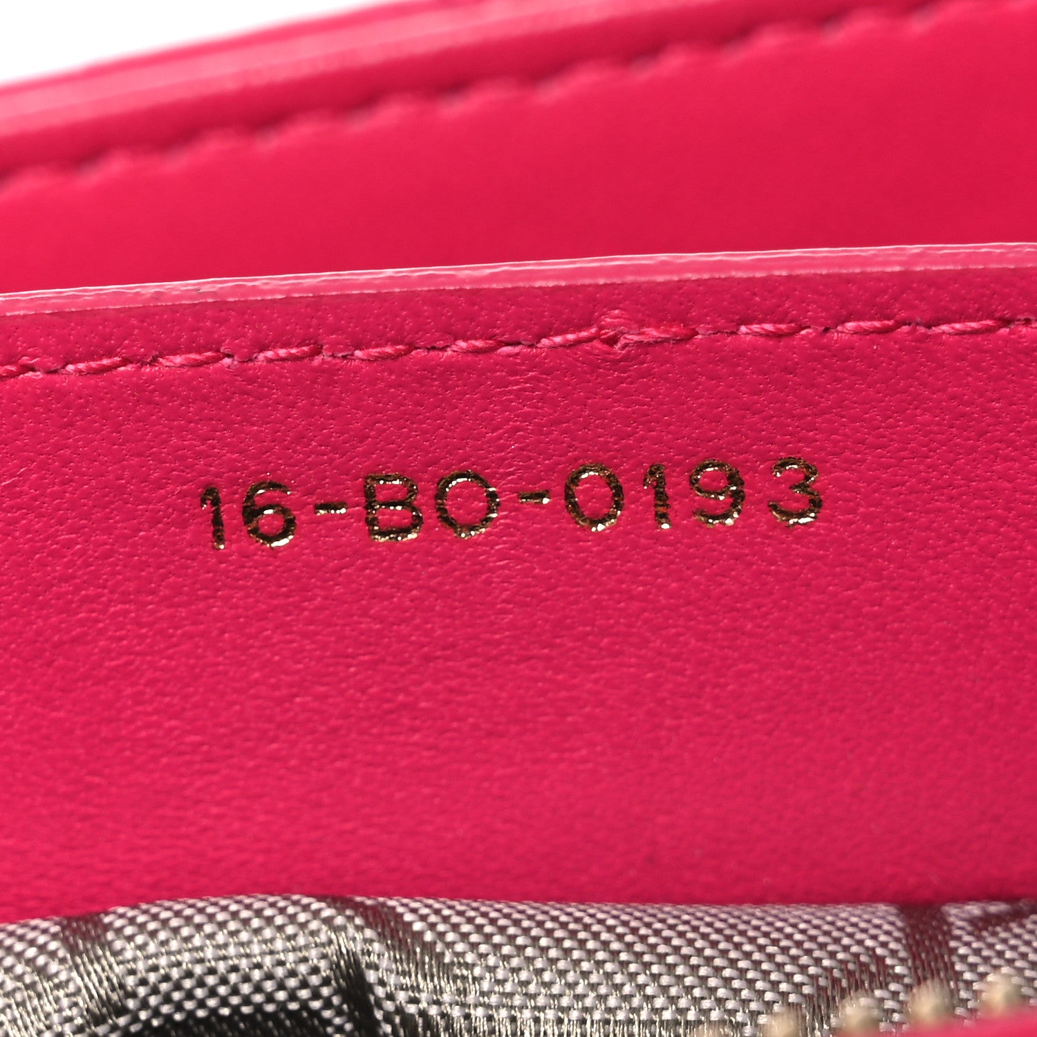 Christian Dior Lambskin Cannage Medium Lady Dior Fuchsia 7 of 13