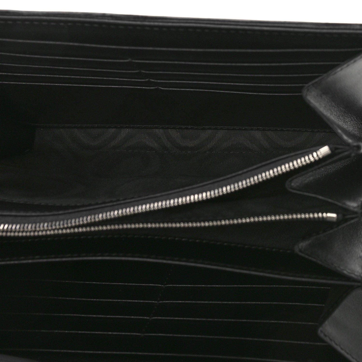 Gucci Calfskin Matelasse Aria GG Marmont Chain Wallet Black 4 of 8