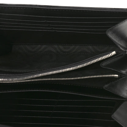 Gucci Calfskin Matelasse Aria GG Marmont Chain Wallet Black 4 of 8