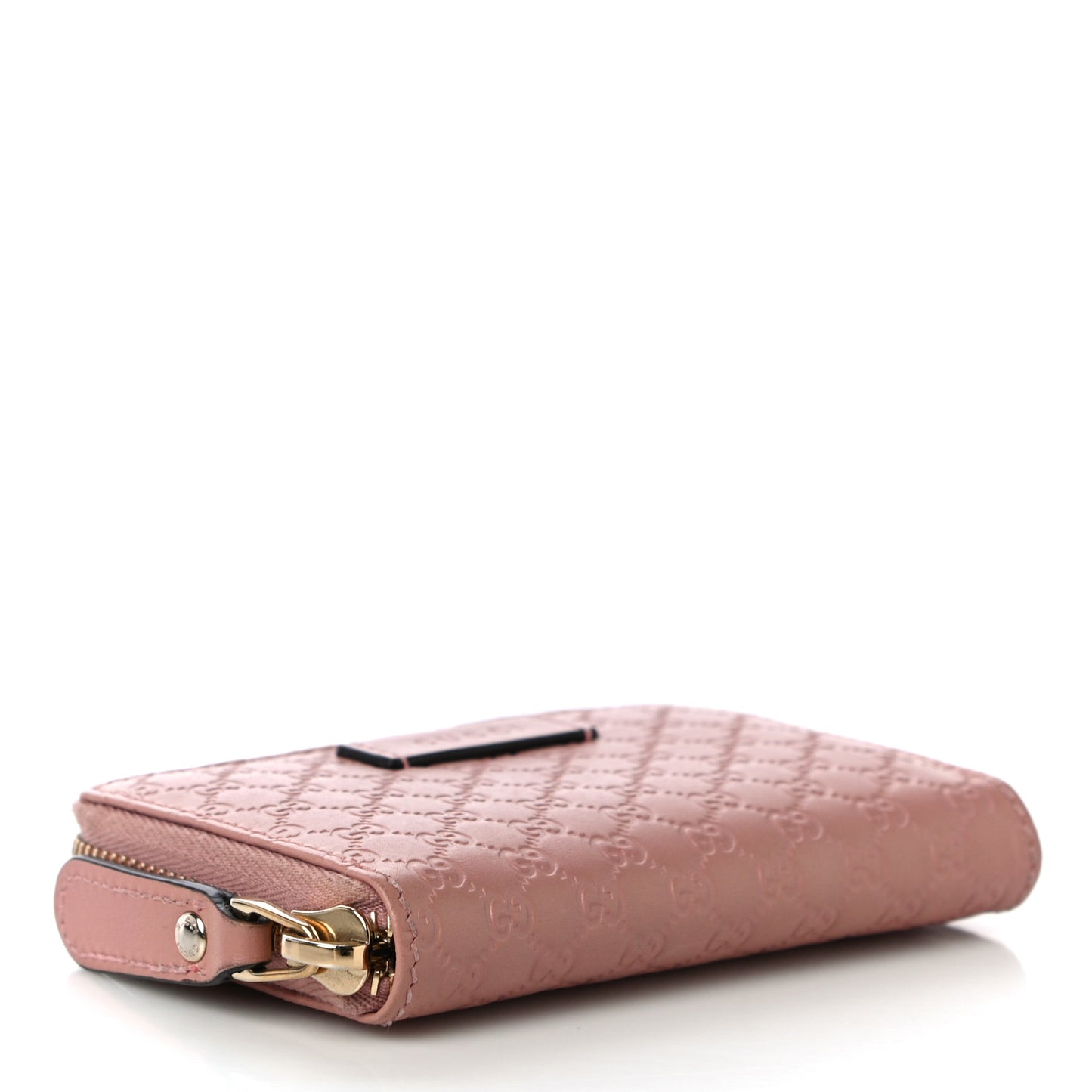 Microguccissima Zip Around Card Case Soft Pink