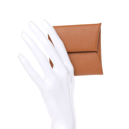 Hermes Epsom Bastia Coin Purse Toffee 2 of 7