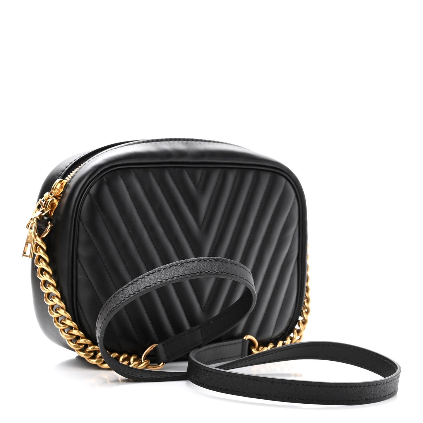 Calfskin New Wave Camera Bag NV Black