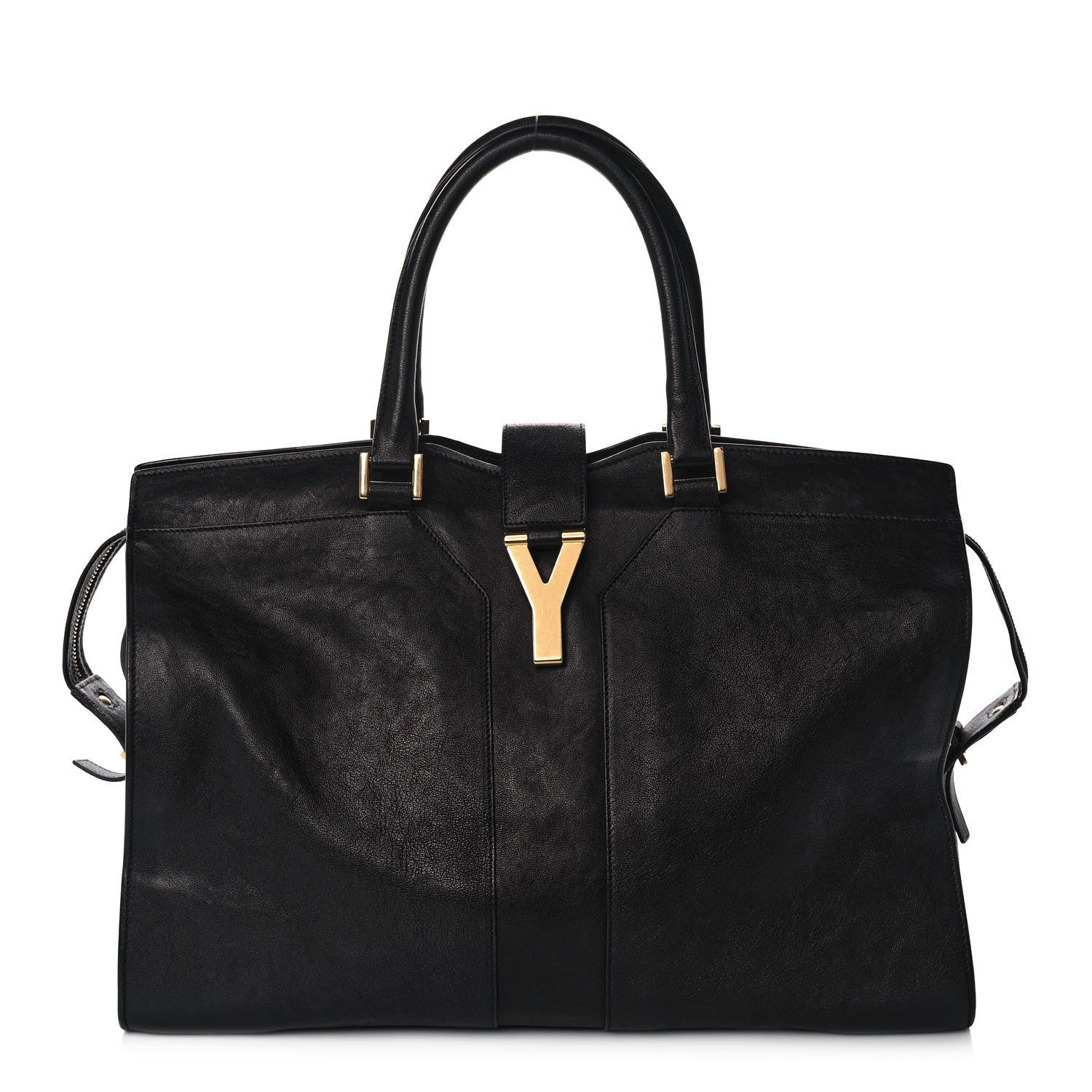 Saint Laurent Sheepskin Large Cabas ChYc Black 1 of 14