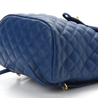 Chanel Lambskin Quilted Small Urban Spirit Backpack Blue 9 of 9