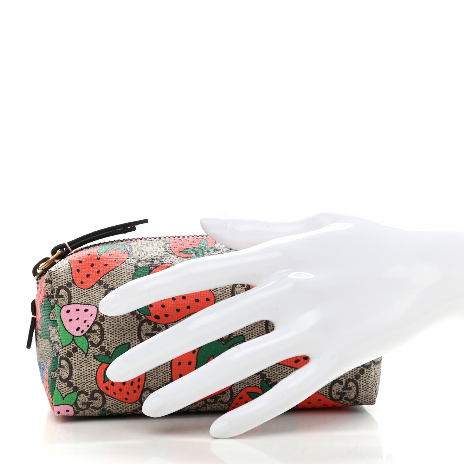 Gucci GG Supreme Monogram Strawberry Cosmetic Case 2 of 7