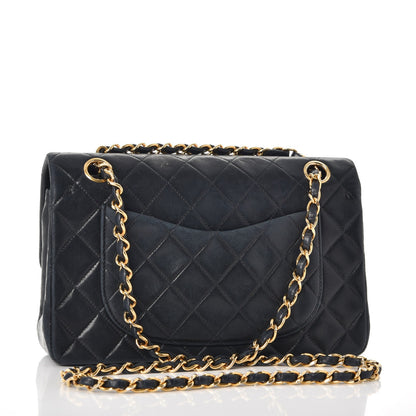 Chanel Lambskin Quilted Small Double Flap Navy 4 of 15