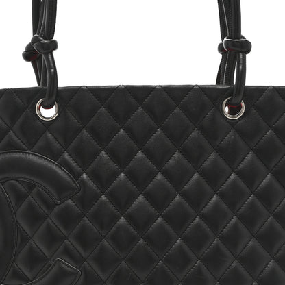 Chanel Calfskin Quilted Large Cambon Tote Black 8 of 10