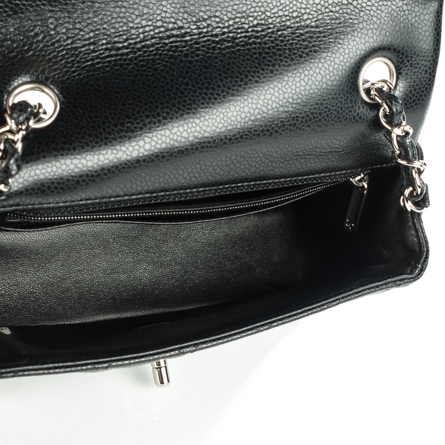 Chanel Caviar Quilted Mini Rectangular Flap Black 9 of 9