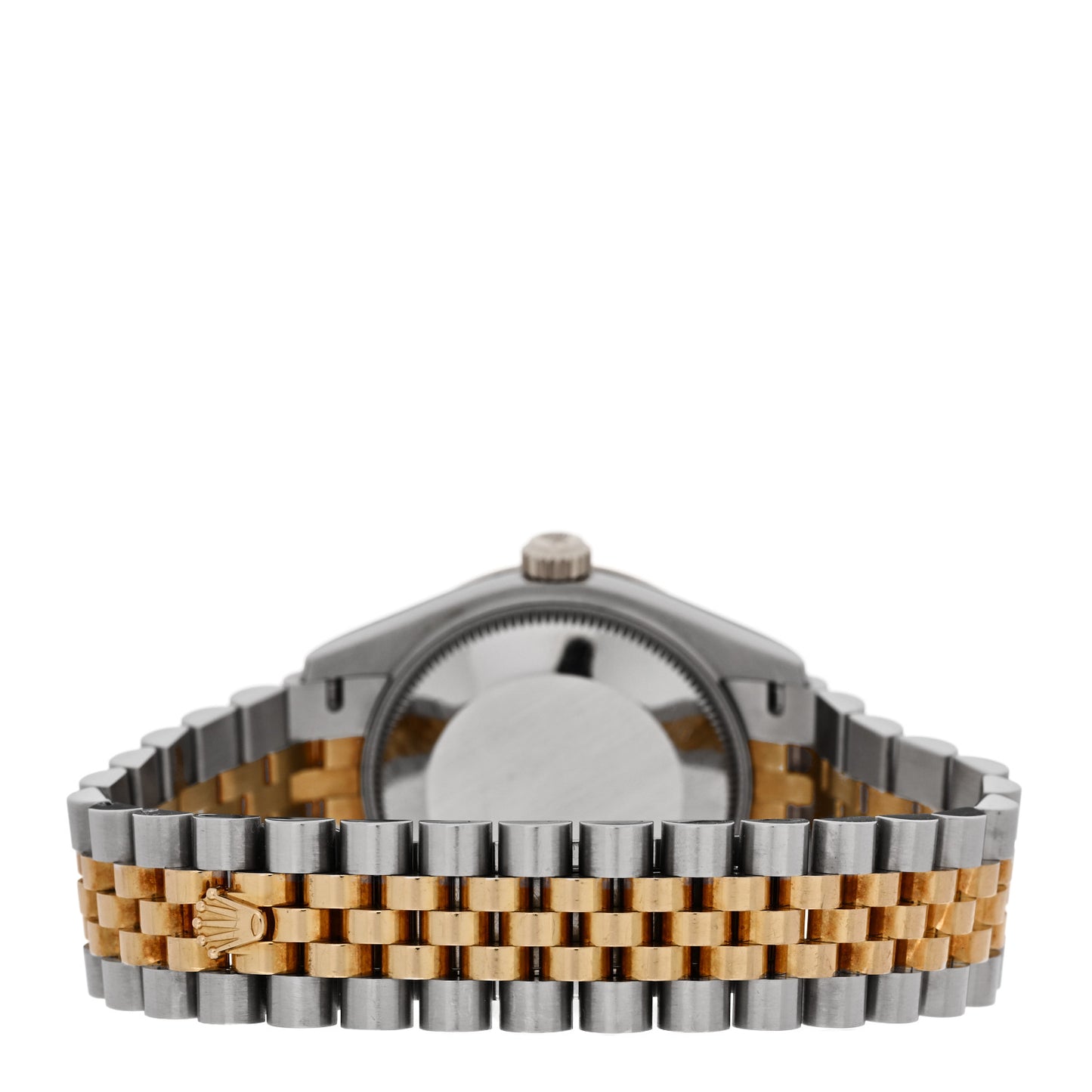 Stainless Steel 18K Yellow Gold Diamond 31mm Oyster Perpetual Datejust Watch Dark Grey Roman 278273