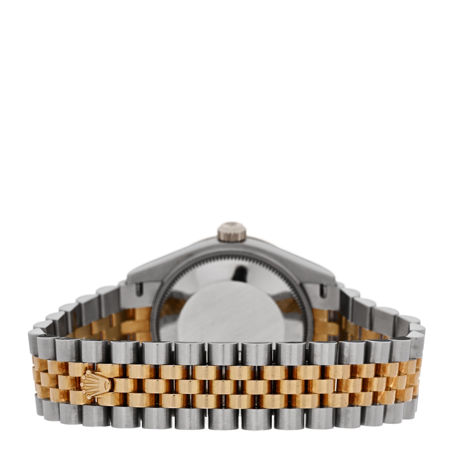 Rolex Stainless Steel 18K Yellow Gold Diamond 31mm Oyster Perpetual Datejust Watch Dark Grey Roman 278273 3 of 4
