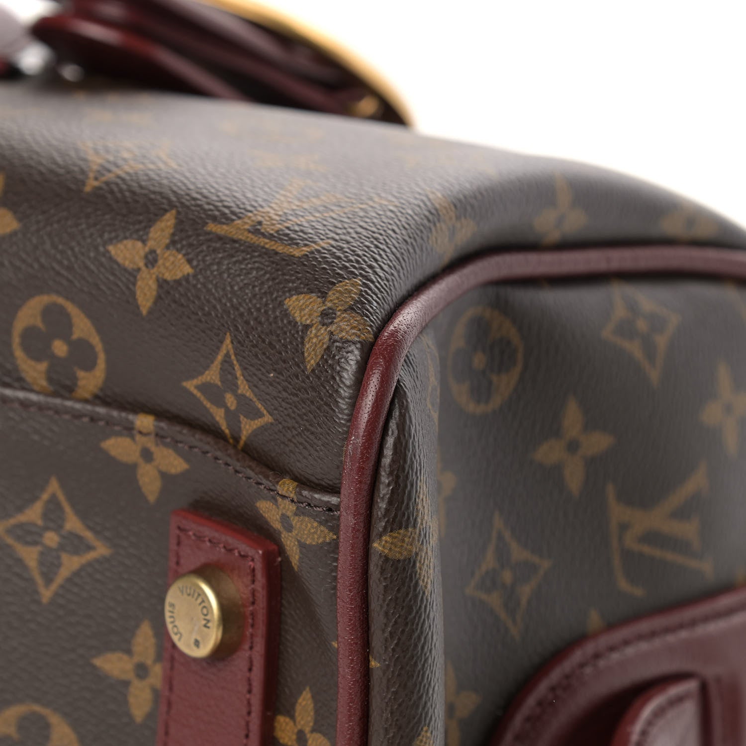 Louis Vuitton Monogram Golden Arrow Speedy Burgundy 8 of 16